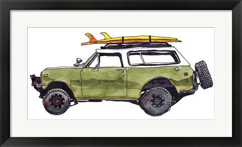 Framed Surf Car II Print