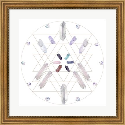 Framed Crystal Matrix III Print
