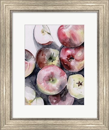 Framed Fruit Slices I Print