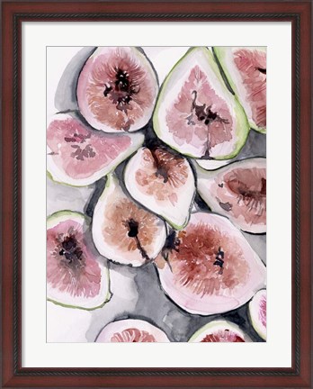 Framed Fruit Slices II Print