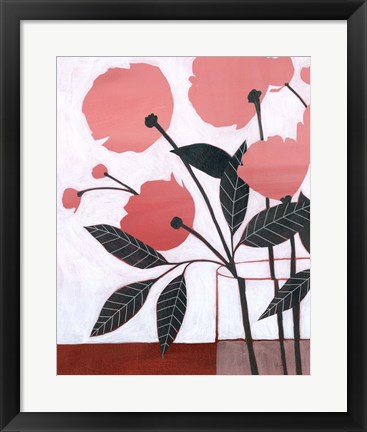 Framed Flower Screen I Print