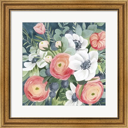 Framed Bewitching Bouquet I Print