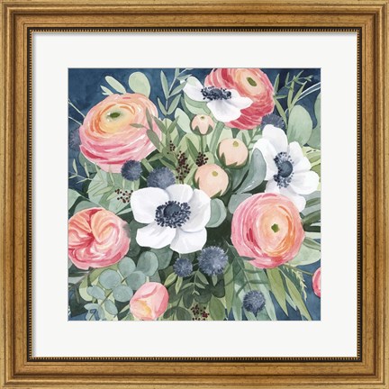 Framed Bewitching Bouquet II Print