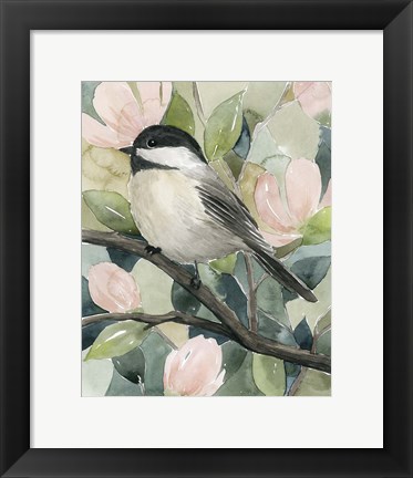 Framed Veiled Aviary II Print