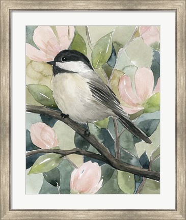 Framed Veiled Aviary II Print