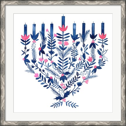 Framed Boho Hanukkah II Print