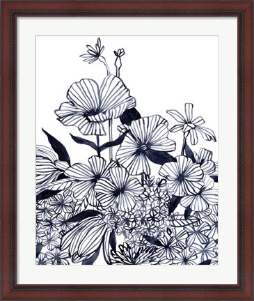 Framed Wildflower Tangle II Print