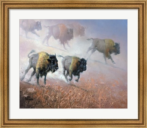 Framed Plains Thunder Print