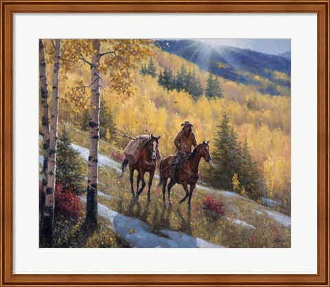 Framed Glow of Indian Summer Print