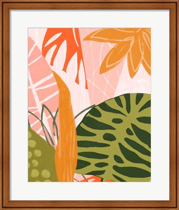 Framed Jungle Collage II Print