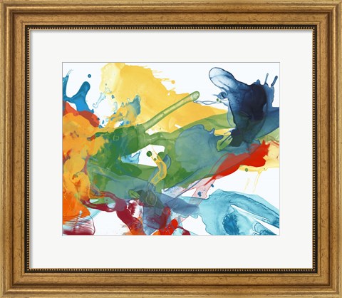 Framed Primary Abstract I Print