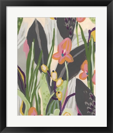 Framed Vibrant Ladyslippers I Print