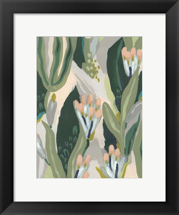 Framed Floral Impulse I Print
