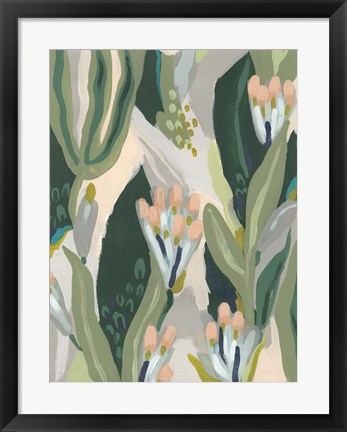 Framed Floral Impulse I Print
