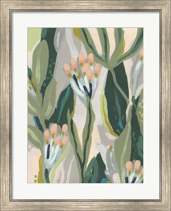 Framed Floral Impulse II Print