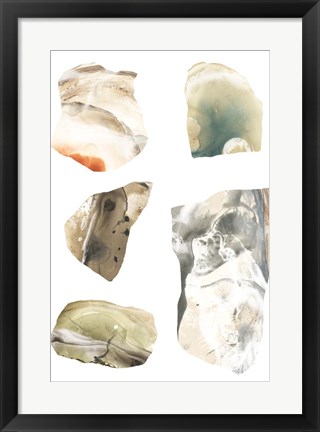 Framed Geode Segments II Print
