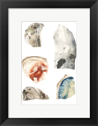 Framed Geode Segments IV Print