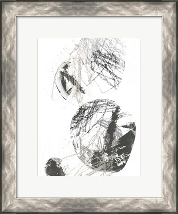 Framed Scribble Stones IV Print