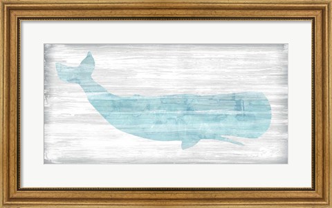 Framed Weathered Whale I Print