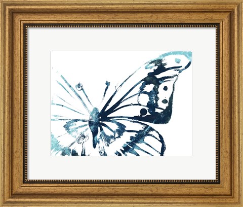 Framed Butterfly Imprint V Print
