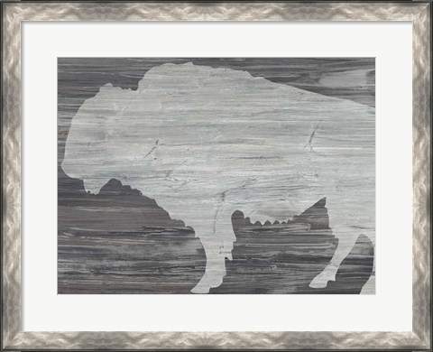Framed Vintage Plains Animals V Print