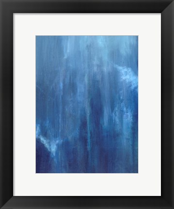 Framed Azul Profundo Triptych II Print