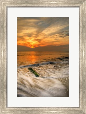 Framed Scenic Cape May Beach 1, Cape May NJ Print