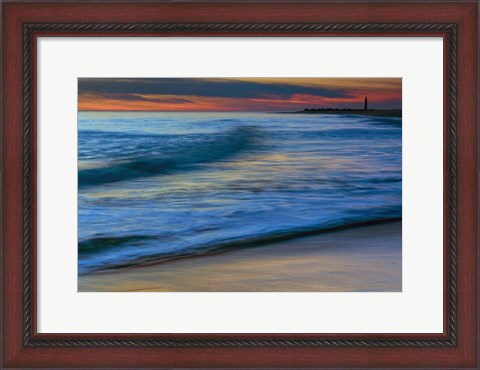 Framed Seashore Landscape 3, Cape May National Seashore, NJ Print
