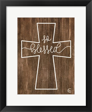 Framed Blessed Cross Print