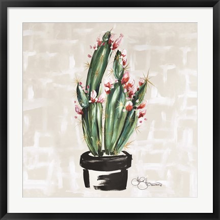 Framed Blooming Cactus Print