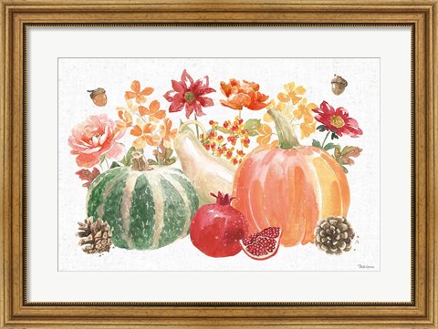 Framed Harvest Bouquet IV Print