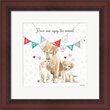 Framed Paws of Love III Print