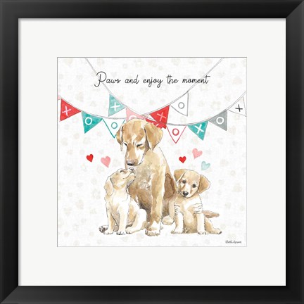 Framed Paws of Love III Print