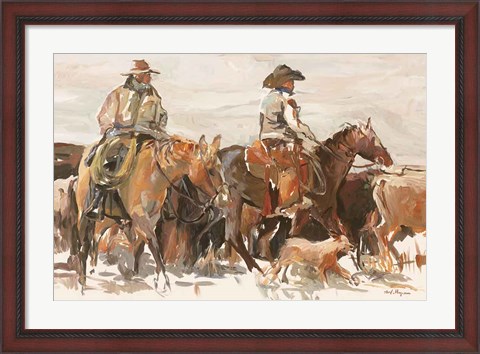 Framed Roundup Warm Print