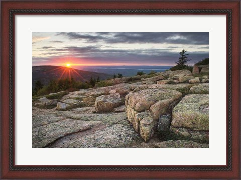 Framed Acadia National Park Sunset Print