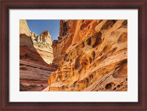 Framed Crack Canyon I Print