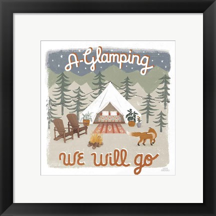 Framed Gone Glamping III Print