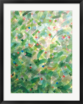 Framed Jungle Abstract I Print