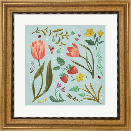 Framed Spring Botanical III Print