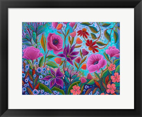 Framed Colorful Conversation Print