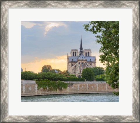 Framed Notre Dame - View from the Seine Print