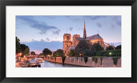 Framed River View - Notre Dame Print
