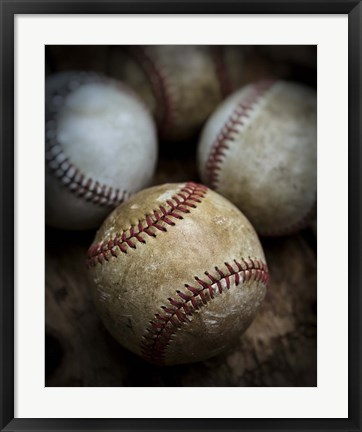 Framed Old Baseball Print