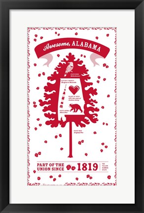 Framed Alabama Print