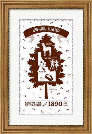 Framed Idaho Print