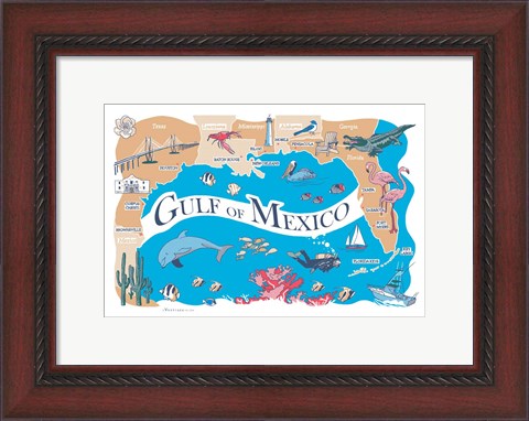 Framed Gulf of Mexico Print