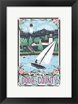 Framed Door County Print