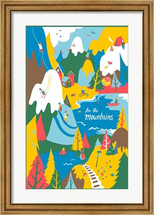 Framed In the Mouintains Print