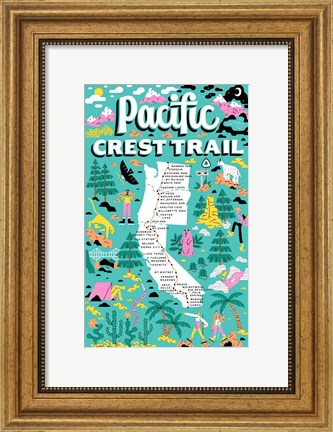 Framed Pacific Crest Trail Print