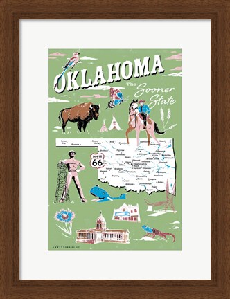 Framed Oklahoma Print